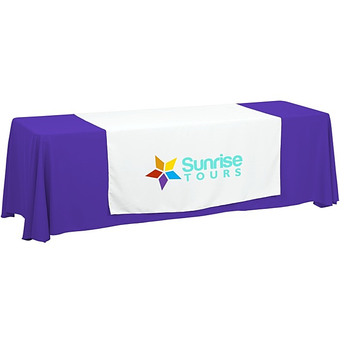 Custom Serged 8-foot Closed-Back Table Throw and Runner Kit