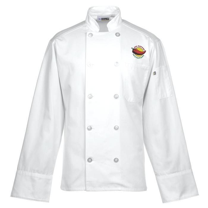 Custom Ten Button Chef Coat with Mesh Back