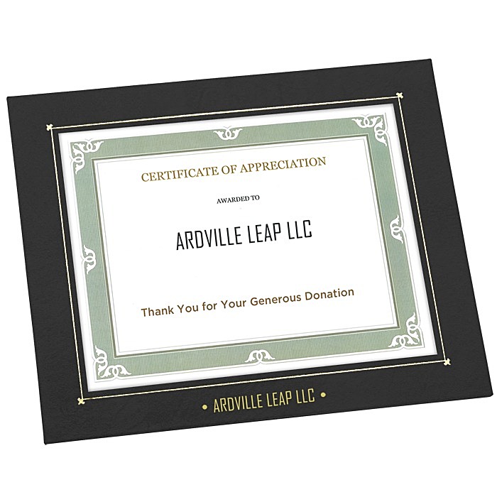 Custom Wrapped Edge Certificate Frame - 8