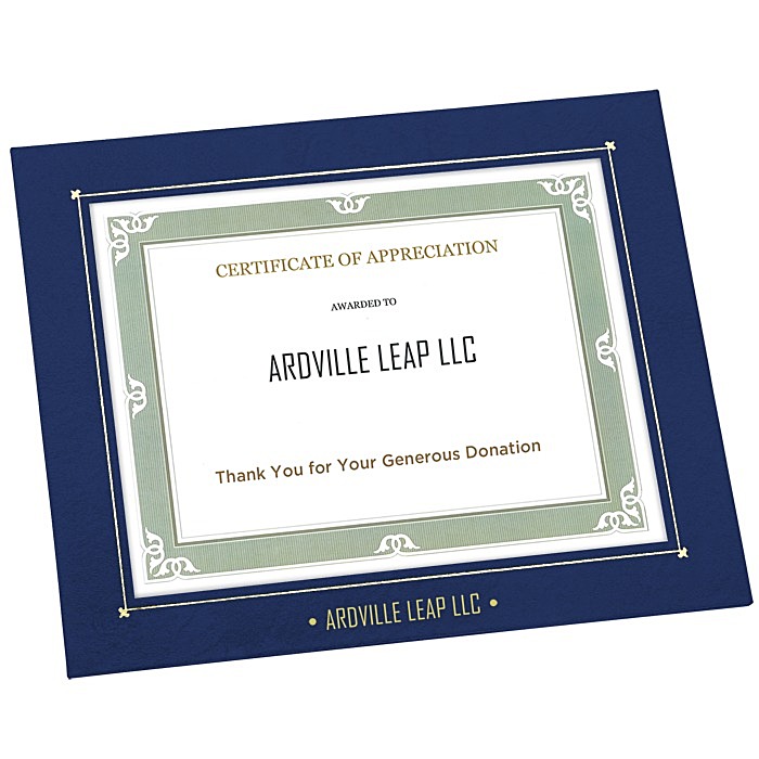 Custom Wrapped Edge Certificate Frame - 8