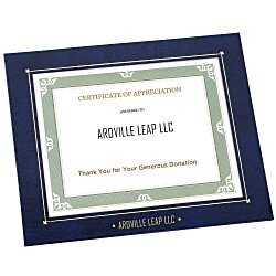 Custom Wrapped Edge Certificate Frame - 8