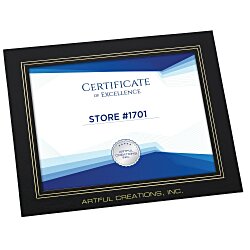Custom Wrapped Edge Certificate Frame - 8-1/2