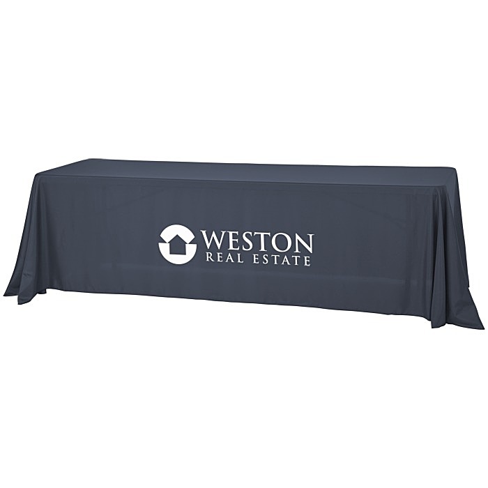 Custom Serged Value Closed-Back Table Throw - 8 feet
