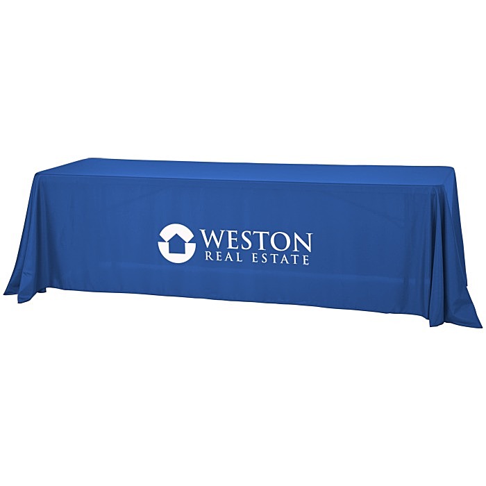 Custom Serged Value Closed-Back Table Throw - 8 feet