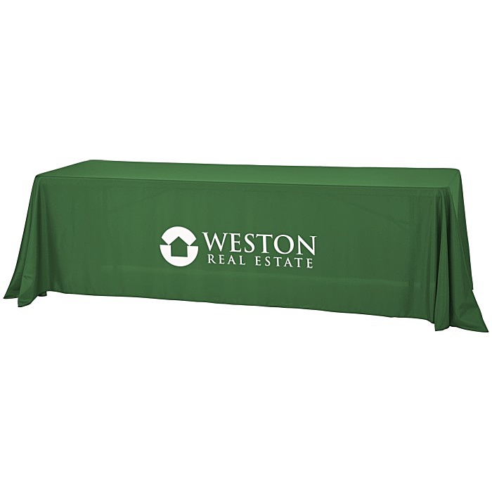 Custom Serged Value Closed-Back Table Throw - 8 feet