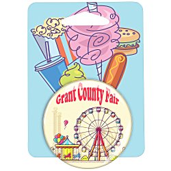Custom Carded Button - One 2 1/4-inch Round Button