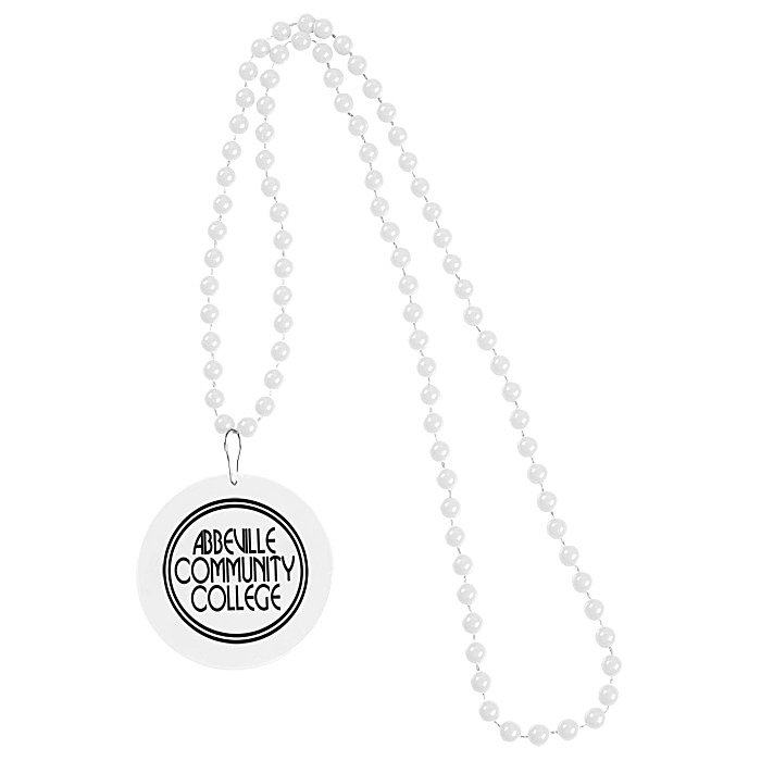 Custom Mardi Gras Beads with Medallion