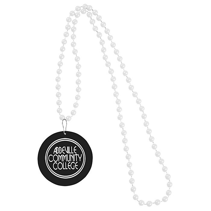 Custom Mardi Gras Beads with Medallion