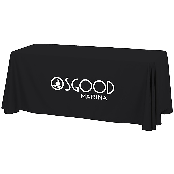 Custom Hemmed Closed-Back Poly/Cotton Table Throw - 6'