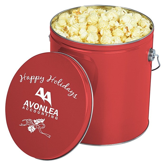 Custom Butter Popcorn Tin - 1-Gallon