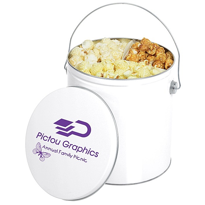 Custom Trio Popcorn Tin - 1-Gallon