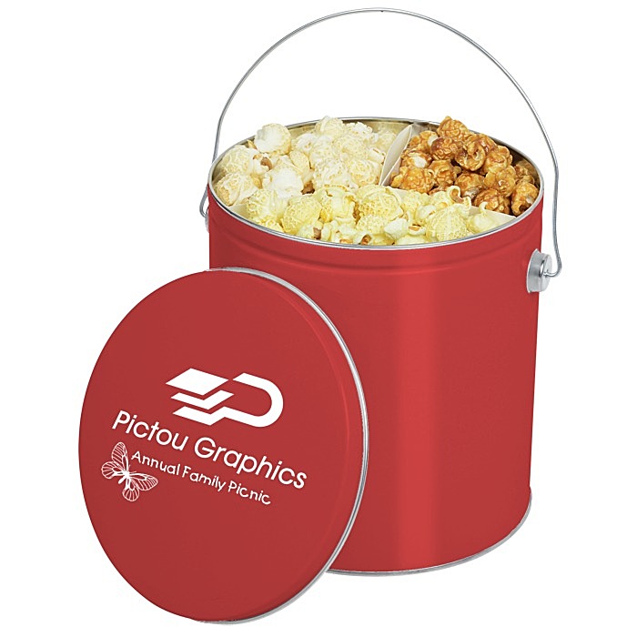 Custom Trio Popcorn Tin - 1-Gallon
