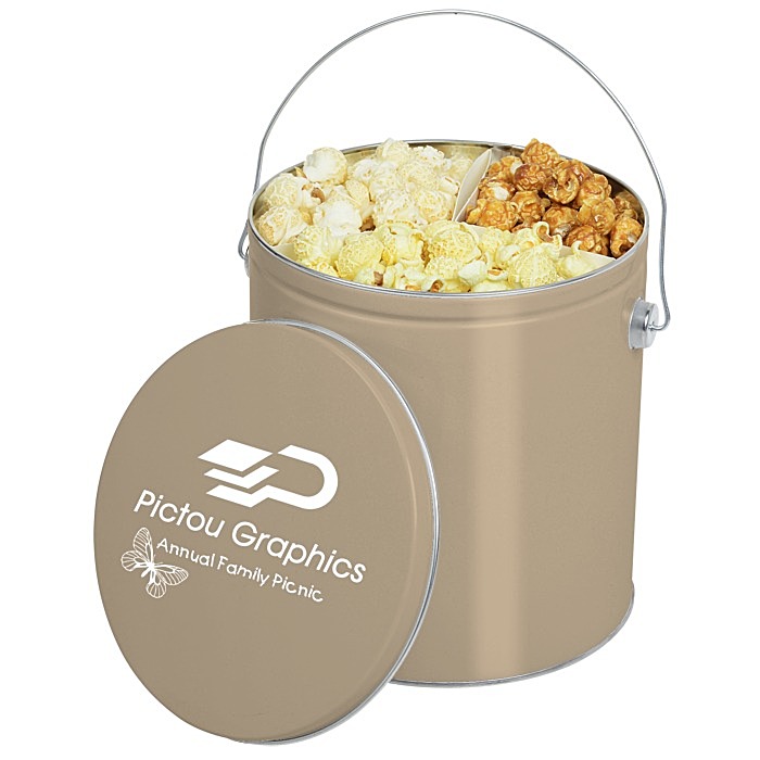 Custom Trio Popcorn Tin - 1-Gallon