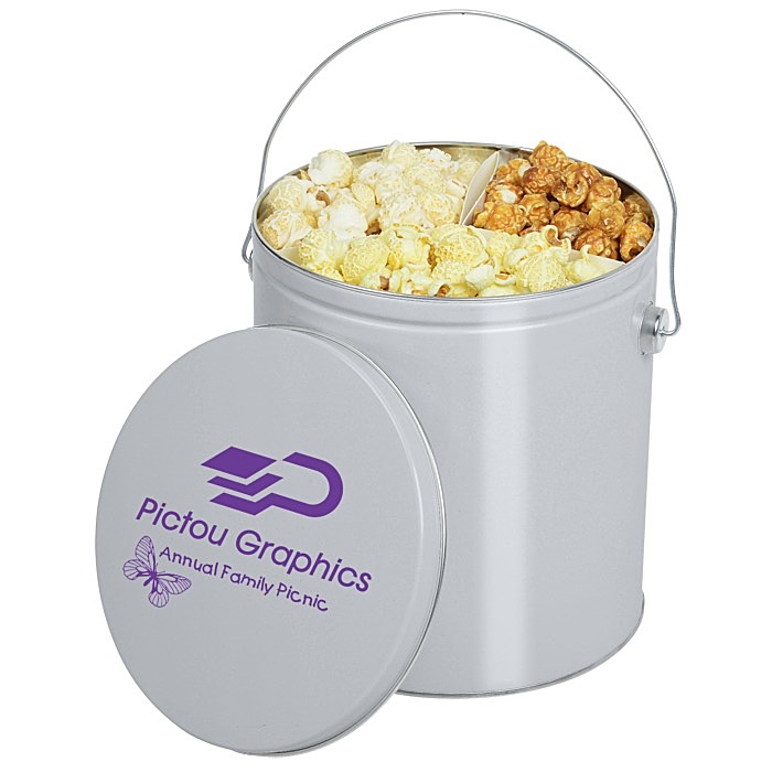 Custom Trio Popcorn Tin - 1-Gallon