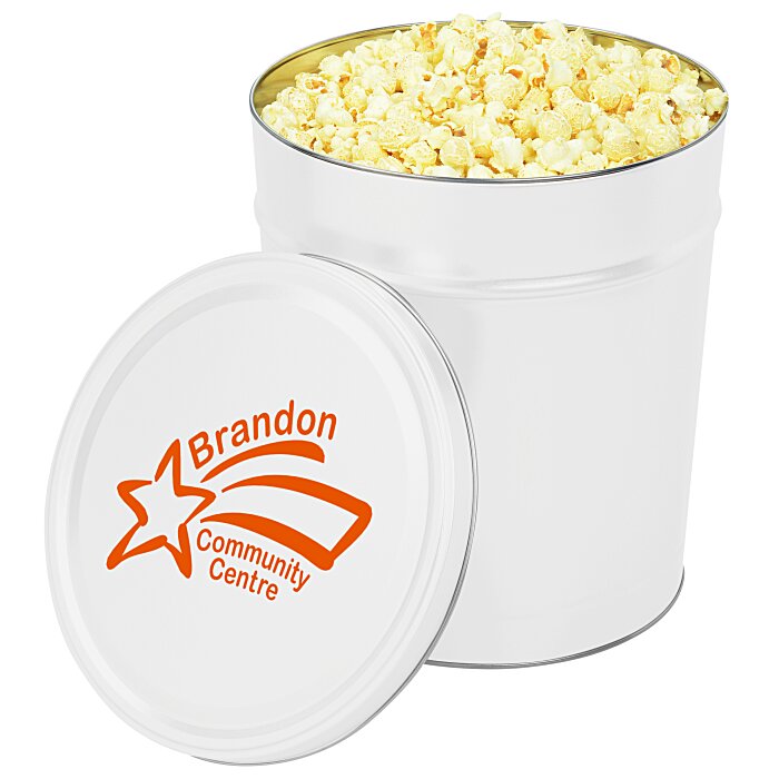 Custom Butter Popcorn Tin - 3 1/2-Gallon