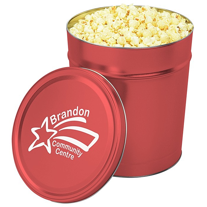Custom Butter Popcorn Tin - 3 1/2-Gallon