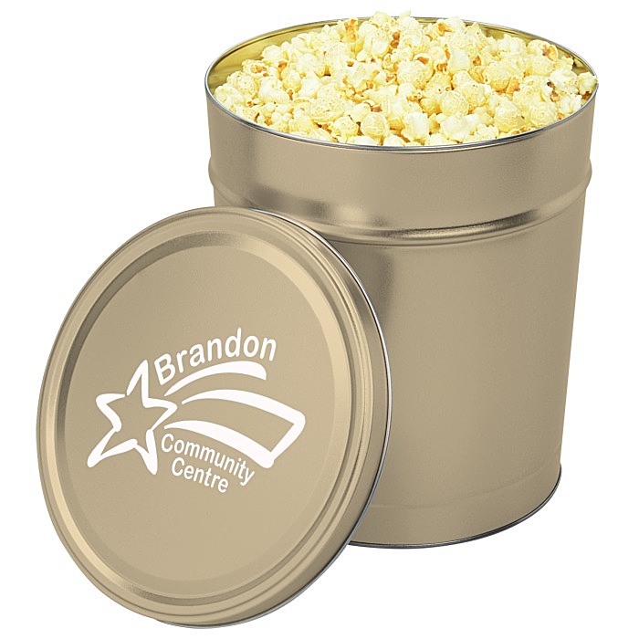 Custom Butter Popcorn Tin - 3 1/2-Gallon