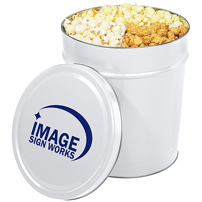 Custom Trio Popcorn Tin - 3 1/2-Gallon
