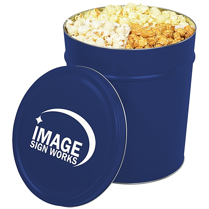 Custom Trio Popcorn Tin - 3 1/2-Gallon