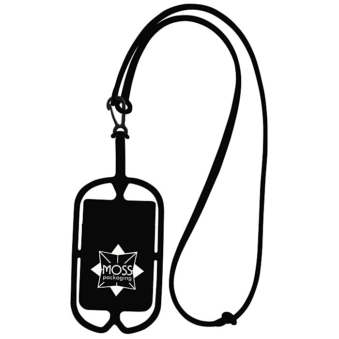 Custom Silicone Smartphone Pocket with Strap