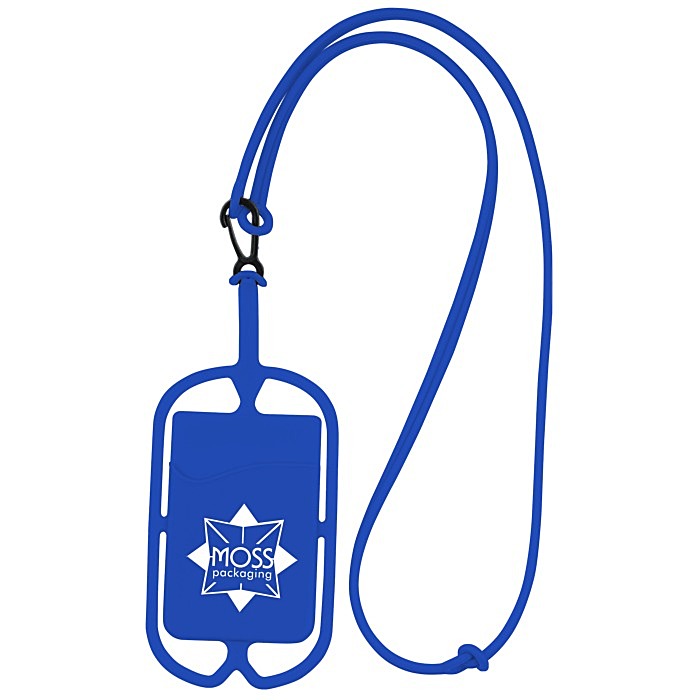 Custom Silicone Smartphone Pocket with Strap
