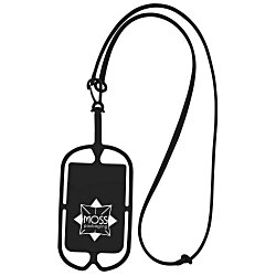 Custom Silicone Smartphone Pocket with Strap