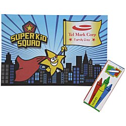 Custom Super Kid Colouring Book & Crayon Set