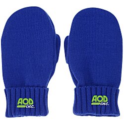 Custom Rib Cuff Knit Mittens