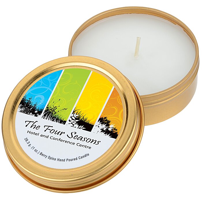 Custom Candle in Metal Tin - 1 oz - Berry Spice
