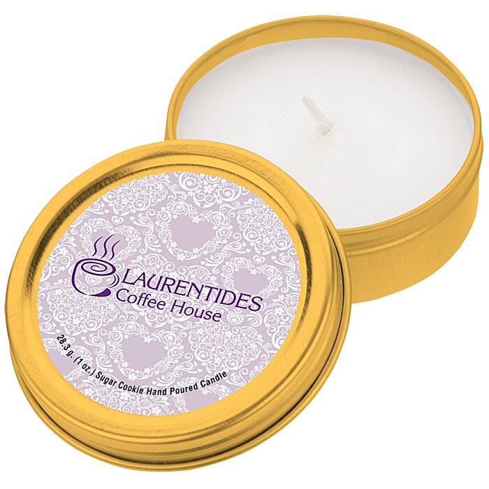 Custom Candle in Metal Tin - 1 oz. - Sugar Cookie
