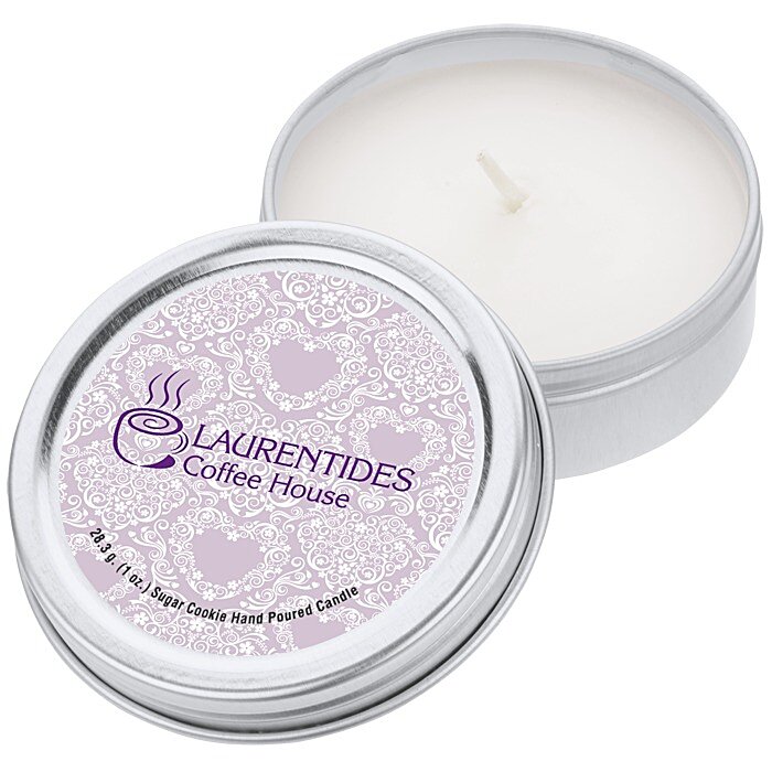Custom Candle in Metal Tin - 1 oz. - Sugar Cookie