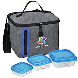 Custom Oval Portion Control Lunch Set