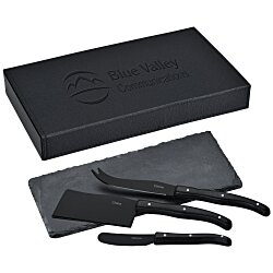 Custom Modena Black Cheese & Serving Set