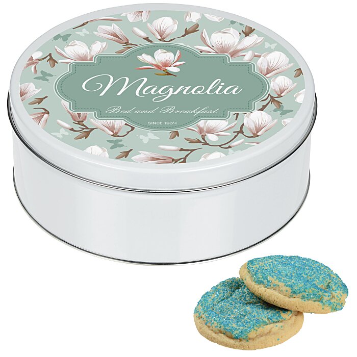 Custom Fresh Beginnings Sugar Cookie Tin - 18 Cookies