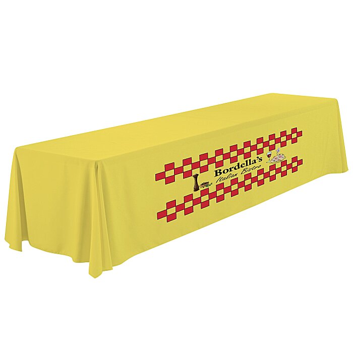 Custom Serged Closed-Back Table Throw - 12 feet