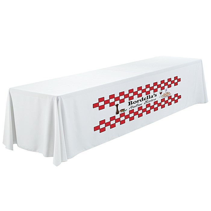 Custom Serged Closed-Back Table Throw - 12 feet