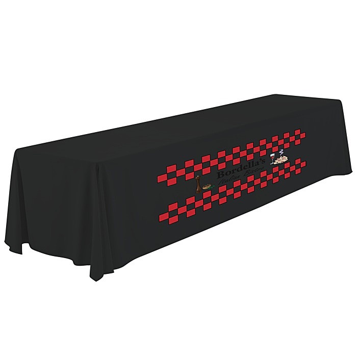 Custom Serged Closed-Back Table Throw - 12 feet
