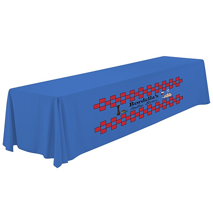 Custom Serged Closed-Back Table Throw - 12 feet