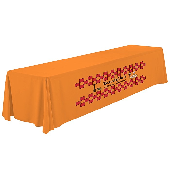 Custom Serged Closed-Back Table Throw - 12 feet