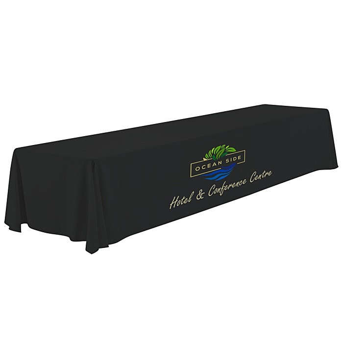 Custom Serged Closed-Back Table Throw - 16 feet