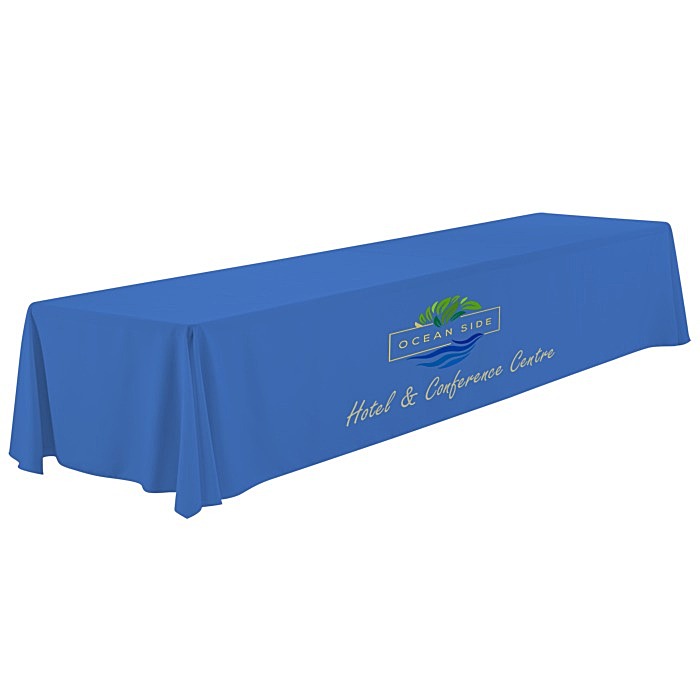 Custom Serged Closed-Back Table Throw - 16 feet