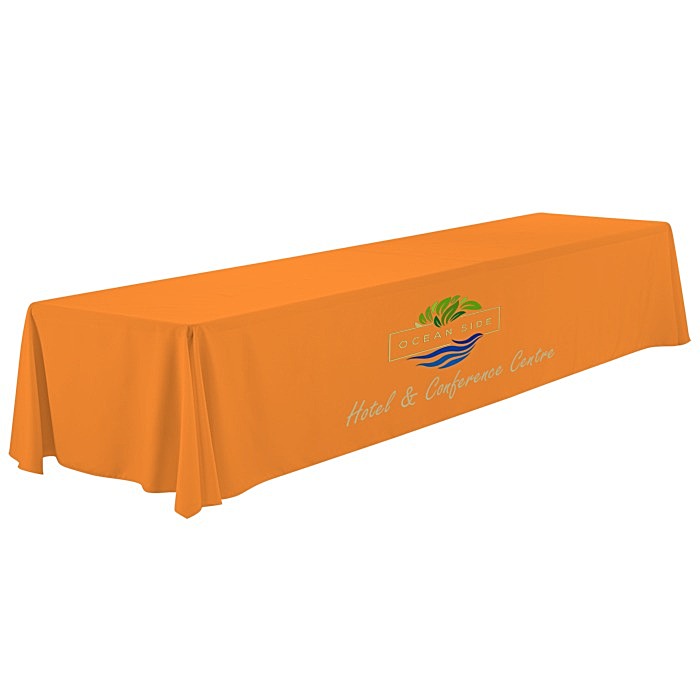 Custom Serged Closed-Back Table Throw - 16 feet